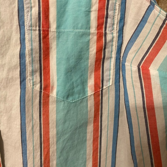 Striped Pattern Blouse Sleeveless St Johns Bay, Size PM - Picture 4 of 10